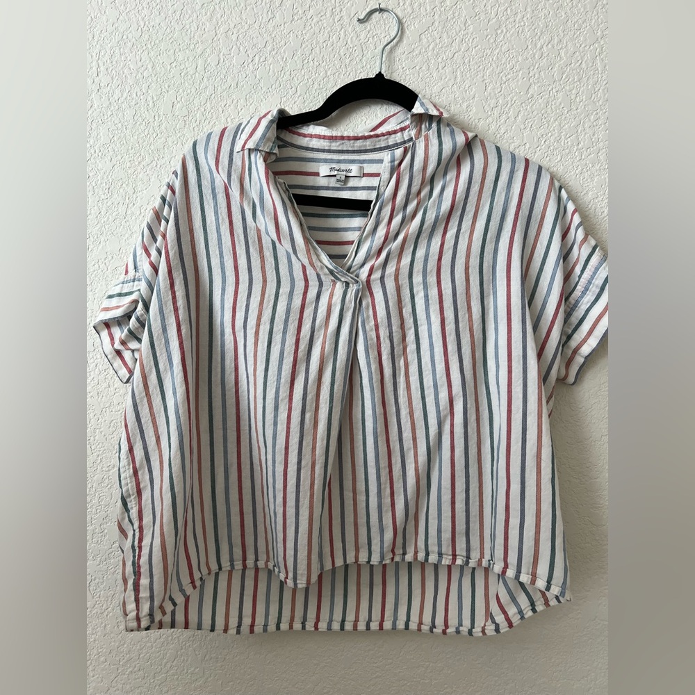 Madewell Multicolor Striped Button-Down Shirt